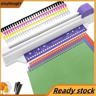 Hand Push Binder, 30 Hole Binder Machine, Coil Binder, Home Desktop Binder Puncher for A4 A5 A6 A7 B