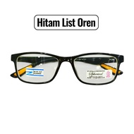 KACAMATA MINUS LENSA ANTI RADIASI (BLUERAY) KACAMATA RABUN JAUH PRIA WANITA SPORTY (TERLARIS OPTIK)