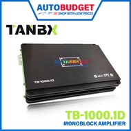 TANBX TB-1000.1D Monoblock Power Amplifier 1000W High Power Mono Power Amp 1CH Car Woofer Subwoofer 