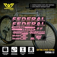 FEDERAL Premium Sticker Cutting Sticker FEDERAL Pussy BIKE Paint Sticker Streetcat MG 33 MTB BIKE MU