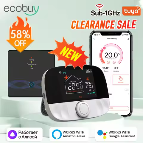 Tuya Smart Home Wifi Heating Thermostat Wireless Wifi Thermostat For Gas Boiler Smart Life Temperatu