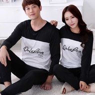 Piyama Baju Tidur Lelaki & Wanita Set Tidur Pasangan Comel Pakaian Tidur Perempuan Nyaman