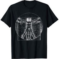 Men's cotton T-shirt Vitruvian Man T-Shirt Leonardo Da Vinci T-Shirt Fast Shipping 4XL , 5XL , 6XL