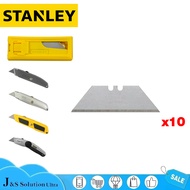 STANLEY 11-921H 10pcs Heavy Duty Classic 1992 Utility Cutter Blade With Plastic Case (11-921)