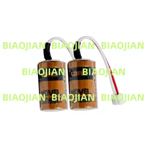2PCS New Original CR1/2 6.L CR1/26.L 14250 1/2AA 3V Lithium PLC Battery With White Connector