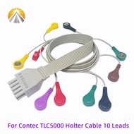 10 Pin ECG Cable 10 Leadwires 12 ECG Channels for Contec TLC4000 TLC5000 TLC6000 Old Type Holter Rec