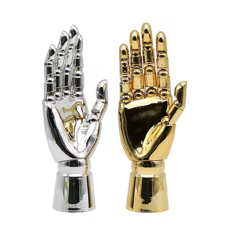 1PCS Right Hand Hand Mannequin Electroplated Model Clothing Shop Window Jewelry Display Women Gloves