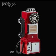 5Cgo【智能】經典美國50年代復古風格投幣古董有繩電話機Retro Vtg payphone壁掛桌擺二用 1年保 含稅