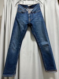 【Nudie Jeans】Lean Dean / 合身上寬下窄 /深刷色丹寧褲
