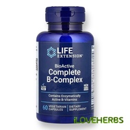 Life Extension, BioActive Complete B-Complex, 60 Vegetarian Capsules | Shelf Life: 2–4 Years