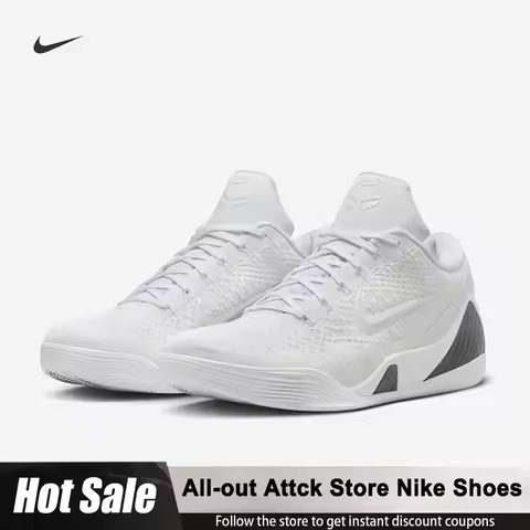 Nike Official Authentic Kobe 9 Elite Low Protro Cushioning Low-Top Men's Basketball Shoes Universal 