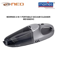 MORRIES 2 IN 1 PORTABLE VACUUM CLEANER MS1806DVC | 75W POWER | NOISE &lt;85dB | WET &amp; DRY FUNCTION