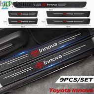 HYS For Toyota Innova Carbon Fiber Car Door Sticker Protector Auto Threshold Strips Fashion Sticker 