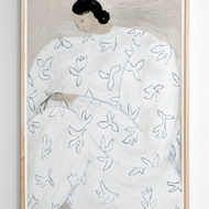 Sofia Lind - 瑞典藝術家設計海報 WHITE FLOWER POSTER