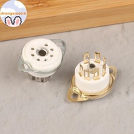 Strongaroetrtr 2 PCS 7pin B7G Ceramic Vacuum Tube Soet Valve Base For 6Z4/EAA91/EC92, Etc. Vintage A