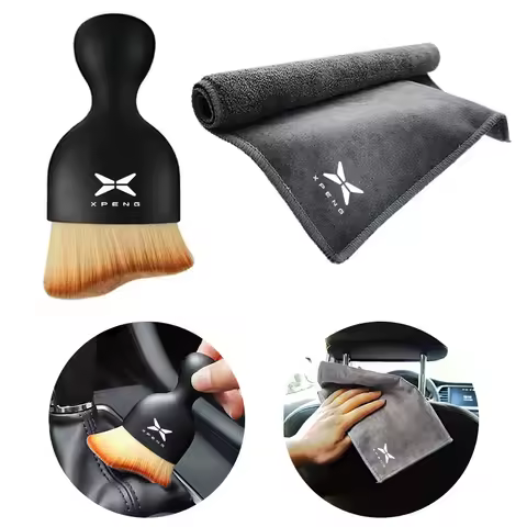 High-end Car Cleaning Brush+Suede Wash Towel For Xpeng Xiaopeng G9 G3 P7 N5 F30 P5 X2 G3i H93 Beta 2