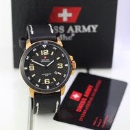 [COD] SWISS ARMY Dhc 6056 Kasual Pria Garansi - Jam Tangan Pria Tali Kulit/ Jam Tangan Kasual Pria A