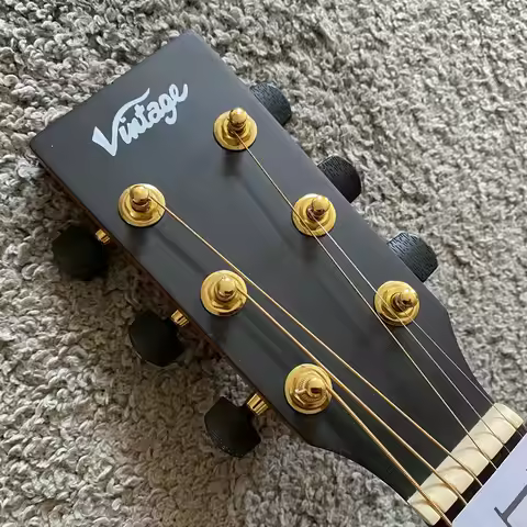 I083 Vintage V500N 41" Acoustic Guitar UK Brand | Taiwan OEM | Solid Sitka Spruce Top