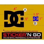 STICKER CUSTOM DC LOGO DESIGN