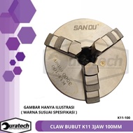 K11 3jaw 100mm lathe Claw 3-legged lathe Chuck/ San Ou K11-100 lathe head/