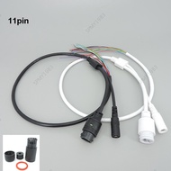 11 core CCTV POE IP network Camera PCB Module video power cable RJ45 DC female connector Terminlas w