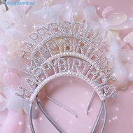 SEPTEMBER Happy Birthday Headband Exquisite Sweet Pearl Queen Alloy Birthday Decoration Birthday Hai