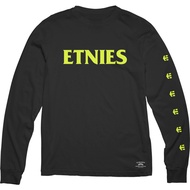 Etnies Dystopia Font Long Sleeve T-Shirt ( Black )