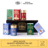 TWG Tea | Spice Route Quinto Weekend Tea Set in Haute Couture Tea Tin Gift Box (5 x 50g)