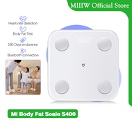 Xiaomi Body Fat Scale S400 การทดสอบความสมดุล Gเซ็นเซอร์รูปตัว เครื่องชั่ง ที่ชั่งน้ำหนัก Mi Smart Sc