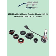 LED Headlight Holder Adapter Holder H4/H1/H11/H7/9005/9006 / H3 Socket