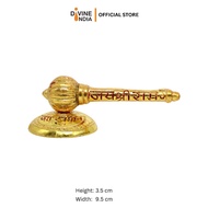 Hanuman Ji Big Gada with Jai Shree Ram Engraving Idol for Mandir Pooja Room Home & Office Decor, Baj