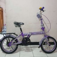 Sepeda Lipat Anak Perempuan 16 inch Merk Kouan