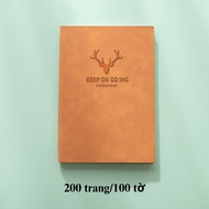 Sổ Tay Bìa PU Ghi Chép A5 200 trang Mẫu Đẹp Tinh Tế Nhiều Màu Chọn Phù Hợp Làm Quà Tặng BEYOU