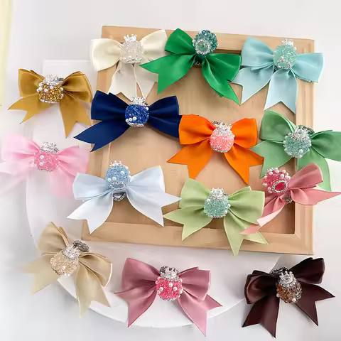 Cordial Design 60*67MM 40Pcs Fancy Beads/Hand Made/DIY Beads/Silk Effect/Bowknot Shape/Jewelry Findi