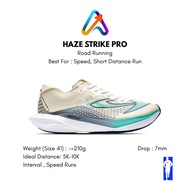 HIJAU 910 Nineten Haze Strike Pro Ivory White Green TOSCA/ Black Fast Run Running Shoes, Daily Runni