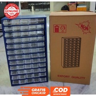 RAACO RACCO IRON DRAWER RACK CONTAINS 60 MULTI-PURPOSE COMPONENT RACK ORGANIZER 60 SLOTS