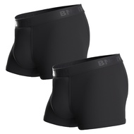 [BN3TH Binny Suitable] Classic Short Version Two-Piece Set-Instant Black 3D Three-Dimensional Pouch 