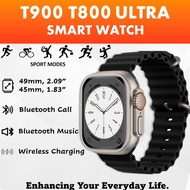 T900 Ultra T800 Ultra Black Smart Watch Series Ultra Bluetooth Call Waterproof 49mm 45mm Wireless Ch