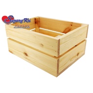 IKEA KNAGGLIG(Same Size) Pine Wood Crate Storage Container/IKEA Crate/Wood Storage Box (S) 1007