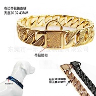 32M Stainless Steel Pet Dog Chain Dog Collar Dog Bulldog French Bulldog Collar Doberman Cuban Chain 
