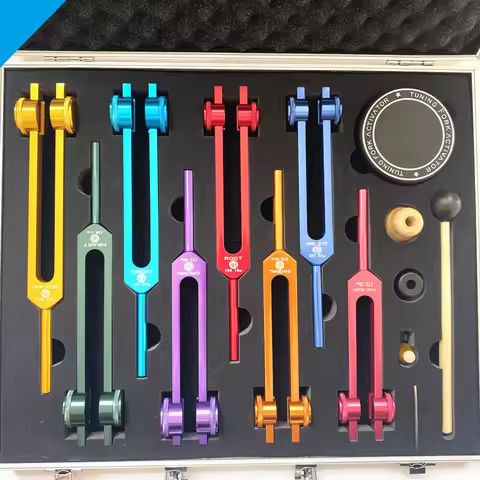 Fiesta Tunning Forks Chakra Tuning Forks Healing Set Percussion Effects Instruments Portable Medical