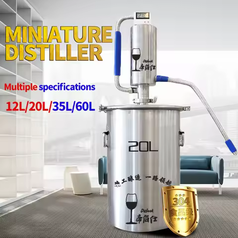 20L Moonshine Distiller Brewing Alcohol Mashine Home Brewing Liquor Brandy Bodka Distiller ，Comprise