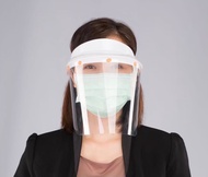 Face shield แบบสวมหมวก มีแผ่นใส 1 แผ่นในเซท(Official Account)