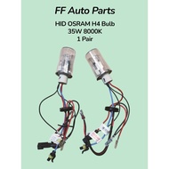 HID OSRAM H4 Bulb 35W 8000K 1 Pair ( NEW )
