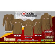 |TSHIRT KKM GOLD KHAKI |Baju KEMENTERIAN KESIHATAN|MUSLIMAH|COLLER| Lelaki & Wanita|KKM Work Wear |M