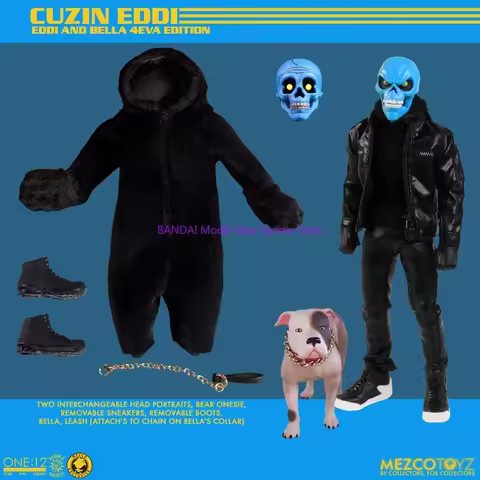 In Stock100%Original Mezco One:12 Collective Cuzin Eddi Eddi and Bella 4eva Edition Figures Action C