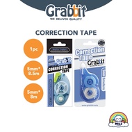 GRABBIT Correction Tape 5mm Office Student Stationery| Pemadam Pen GRAB-CT