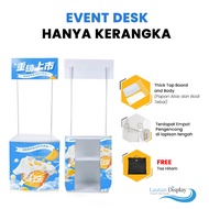 Event Desk Booth Exhibition Portable Folding Stand Cart Standing Bazaar Table Disassemble For Custom