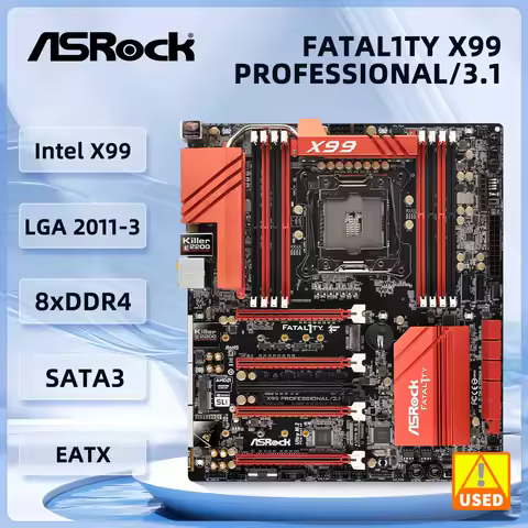 ASRock Fatal1ty X99 Professional/3.1 Motherboard Intel X99 M.2 DDR4 support Xeon E5-2670 v3 2650 v3 