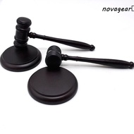 NOVAGEAR​ Judge Hammer, Wood Gavel Attorney Decorative Costume Sound Block, Simple Design Clear Dura